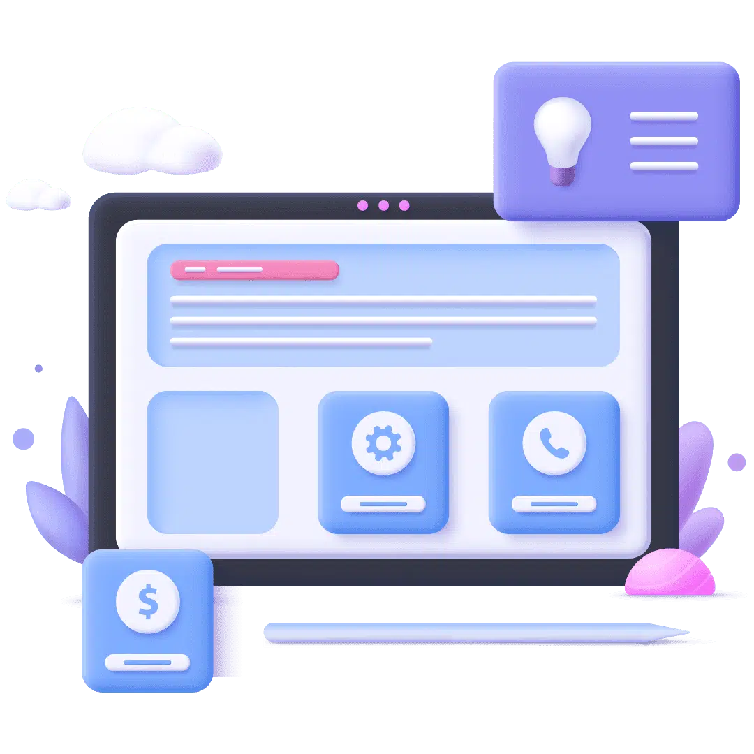 animated screen showing laptop features